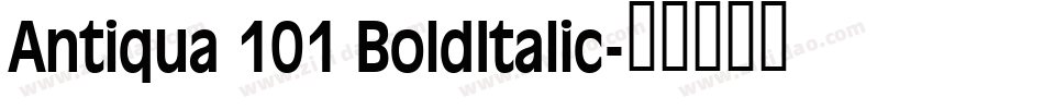 Antiqua 101 BoldItalic字体转换